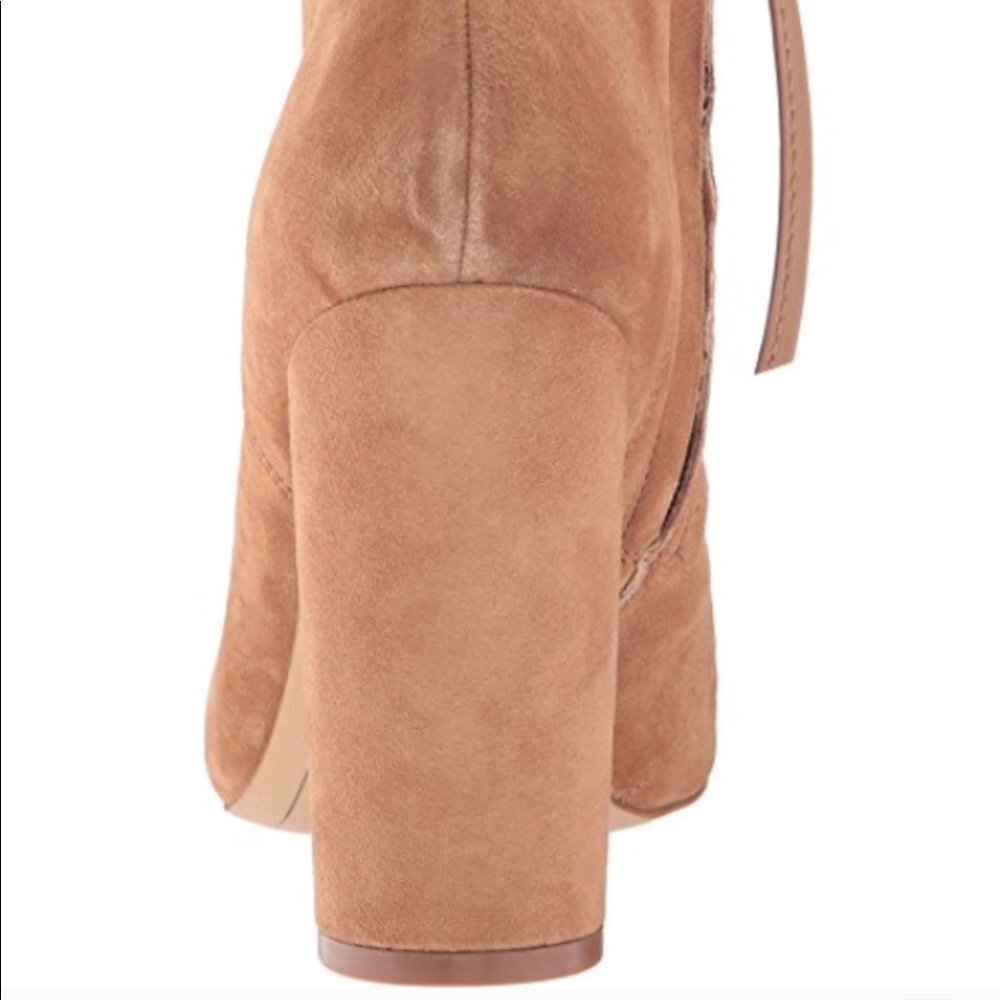 Sam Edelman Suede Leather peep toe boots - Picture 3 of 8